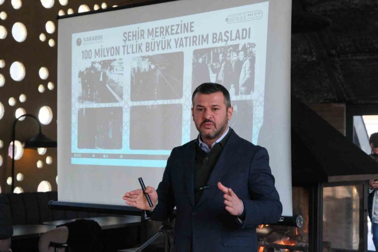 Başkan Çetinkaya yaptıkları ve yapacakları çalışmalar hakkında bilgi verdi