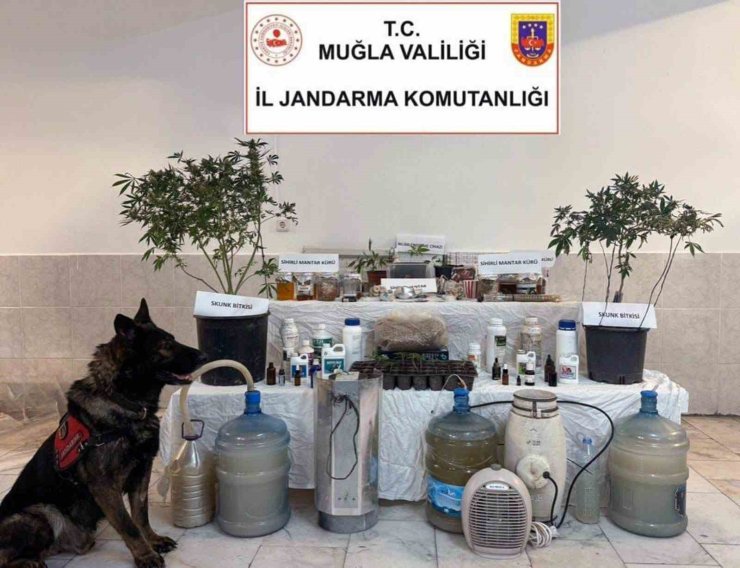 Ortaca’da uyuşturucu üretim düzeneği ele geçirildi