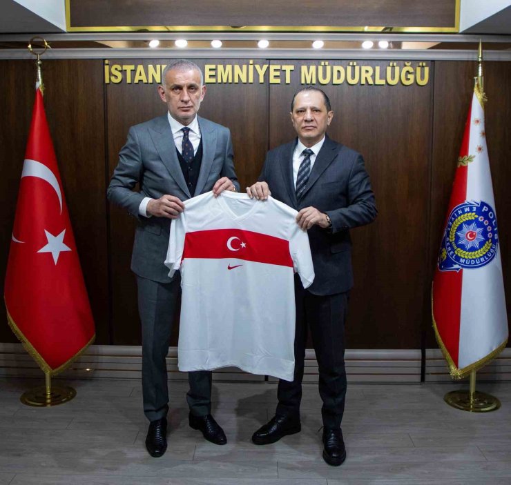 TFF Başkanı Hacıosmanoğlu, İstanbul Emniyet Müdürü Selami Yıldız’ı ziyaret etti