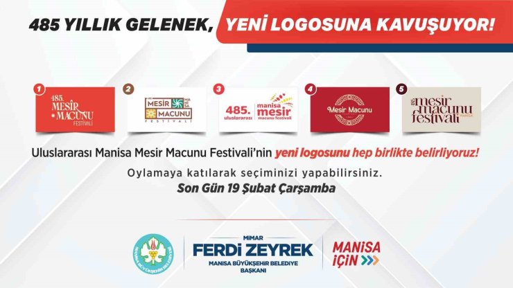 485 yıllık festivalin yeni logosunu halk seçecek