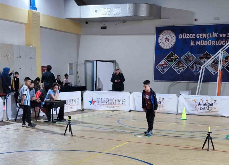 Düzce’de sportif yetenek taraması devam ediyor