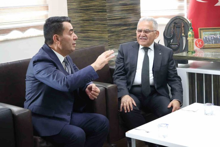 Başkan Büyükkılıç’tan Bünyan Belediye Başkanı Metin’e ziyaret