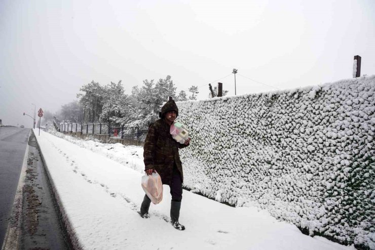 İstanbul’da beyaz gelinliğini giyen ormanlık alanlar dron ile görüntülendi