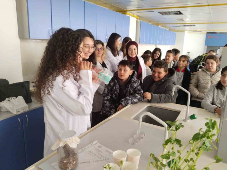 Çağış Köyü Ortaokulu öğrencileri BAÜN’de bilimle buluştu