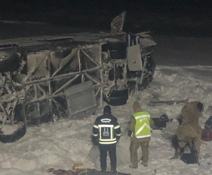 Erzurum’da trafik kazası: 38 yaralı