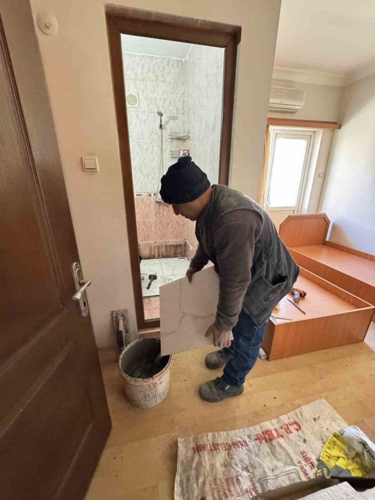 Karacasu’da misafir evi konforlu hale getirildi