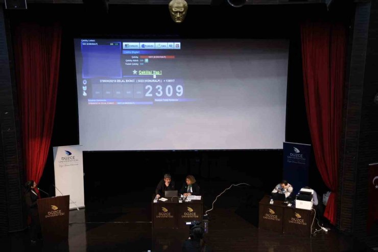 Çekiliş noter huzurunda yapıldı