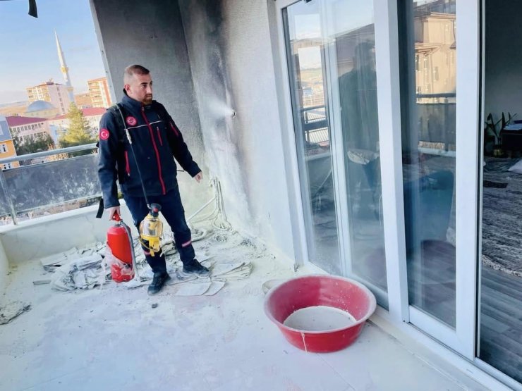 Siirt’te 11 katlı binada yangın paniği