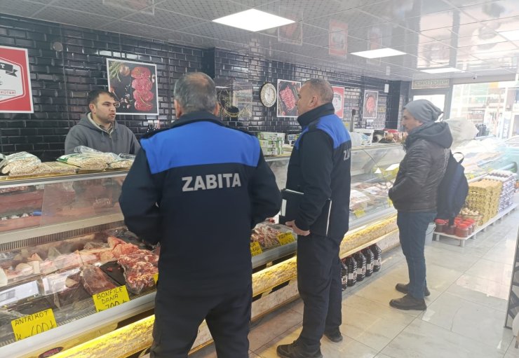 Kahta’da Ramazan Ayı hazırlıkları kapsamında zabıta ekiplerinden sıkı denetim