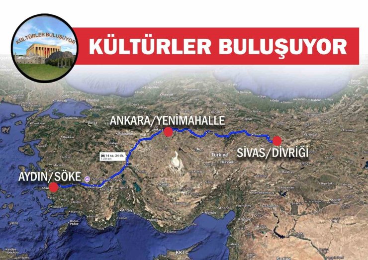 Söke’nin ’Kültürler Buluşuyor’ projesi Aydın, Ankara ve Sivas’ı bir araya getirecek