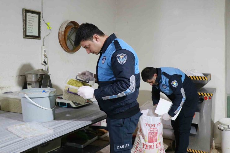 Zabıtadan tatlıcılara ramazan denetimi
