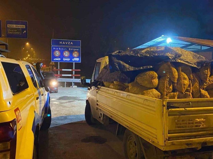Samsun’da kaçak avlanan 3,5 ton midye ele geçirildi