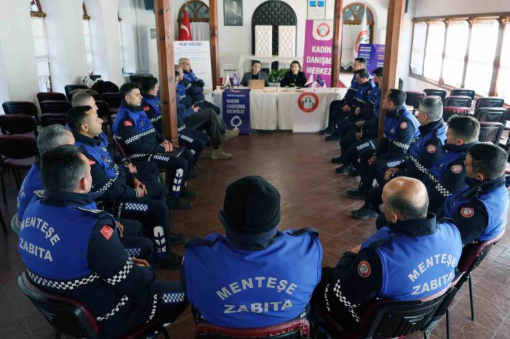 Menteşe Belediye zabıtasına kadına yönelik şiddetle mücadele eğitimi