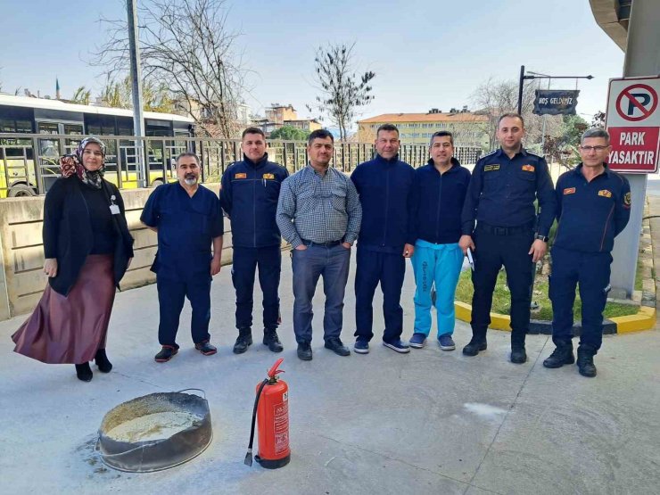 Nazilli Devlet Hastanesi’nde yangın güvenliği eğitimi gerçekleştirildi