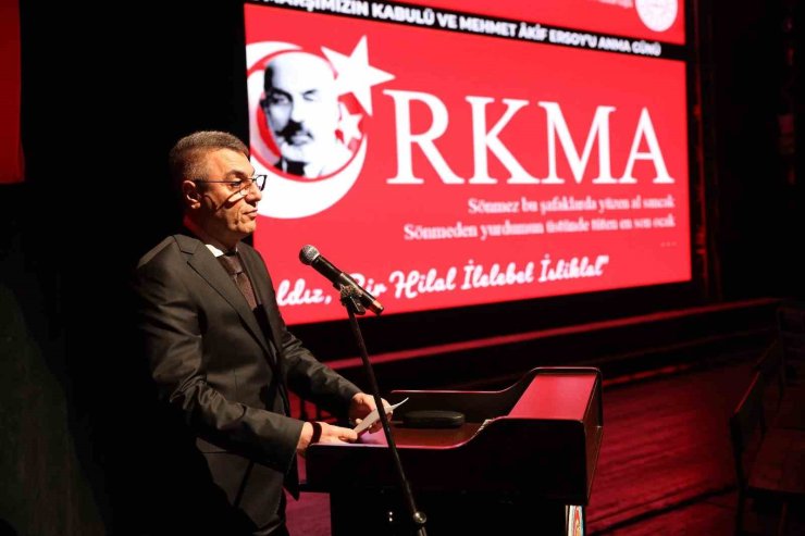 Mersin’de İstiklal Marşı’nın kabulünün 104. yılı kutlandı