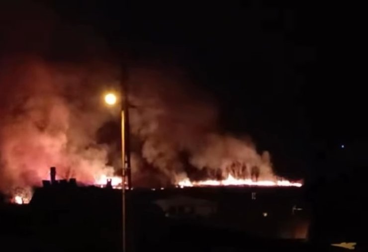 Van’da sazlık alanda yangın