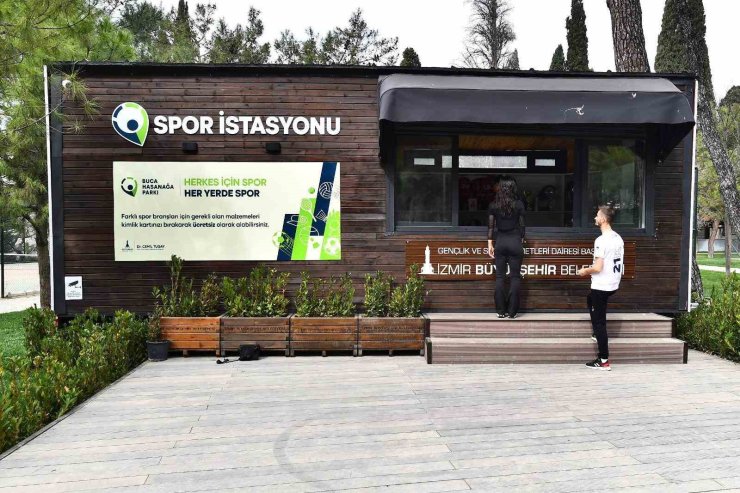 İzmir’in ilk spor istasyonu Hasanağa Bahçesi’nde açıldı