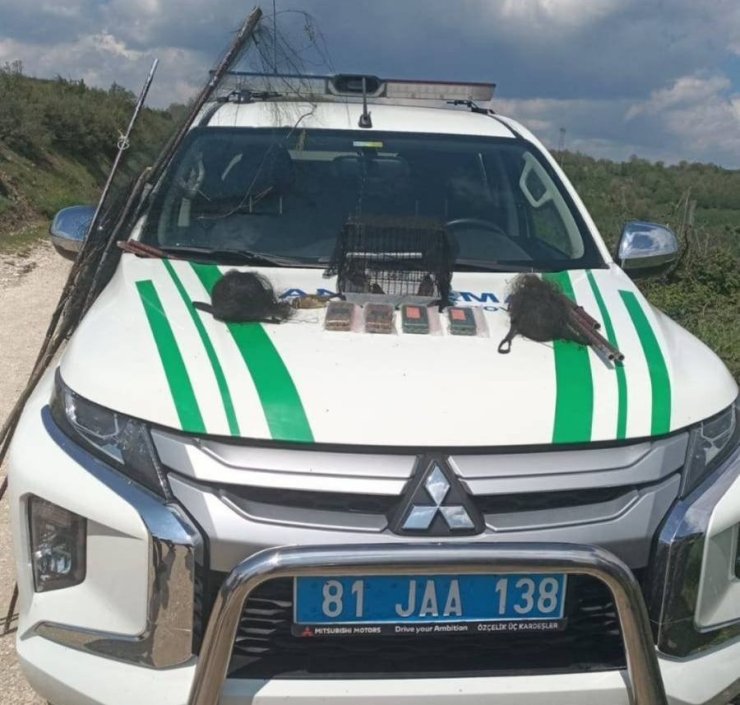 Yasak avlanan şahıs yakalandı