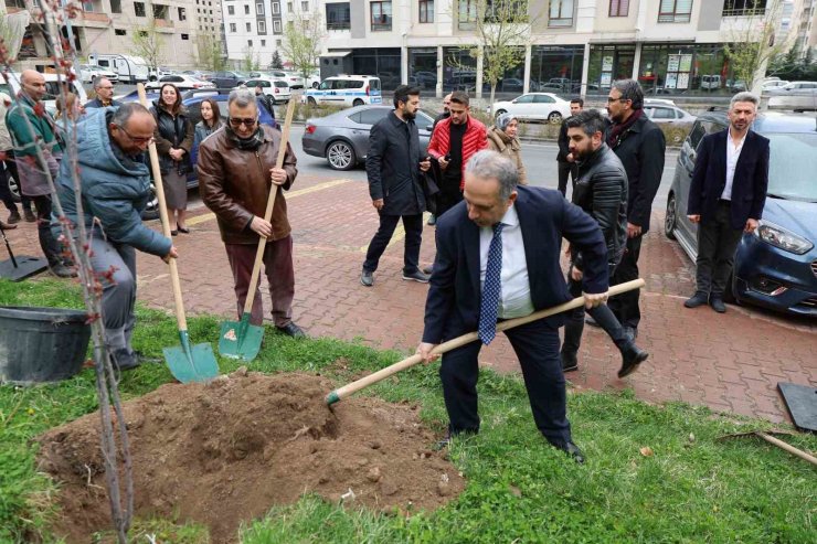 Talas’ta anlamlı fidan dikimi