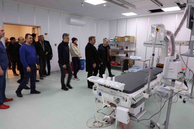 Vali Aydoğdu, hastanede incelemede bulundu