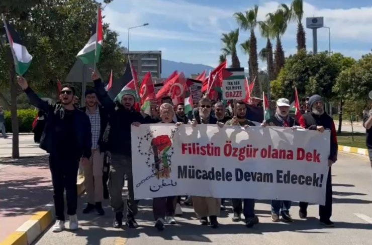 Üniversite öğrencilerinden Gazze’ye destek yürüyüşü