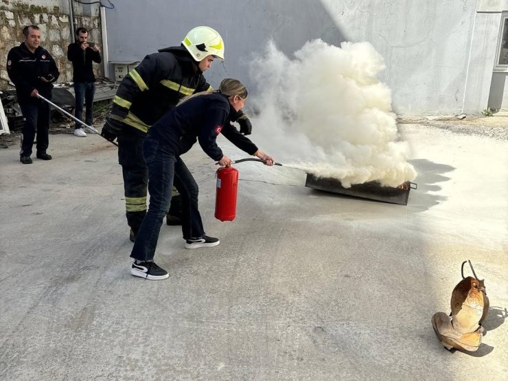 Muğla 112 personeline yangın farkındalık eğitimi