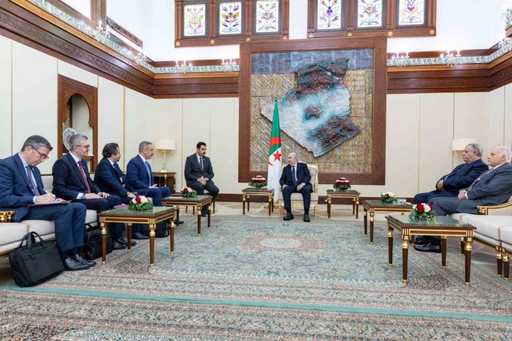Dışişleri Bakanı Fidan, Cezayir Cumhurbaşkanı Tebbun tarafından kabul edildi