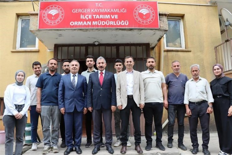 Müdür Akkan, Gerger’deki çalışmaları yerinde inceledi