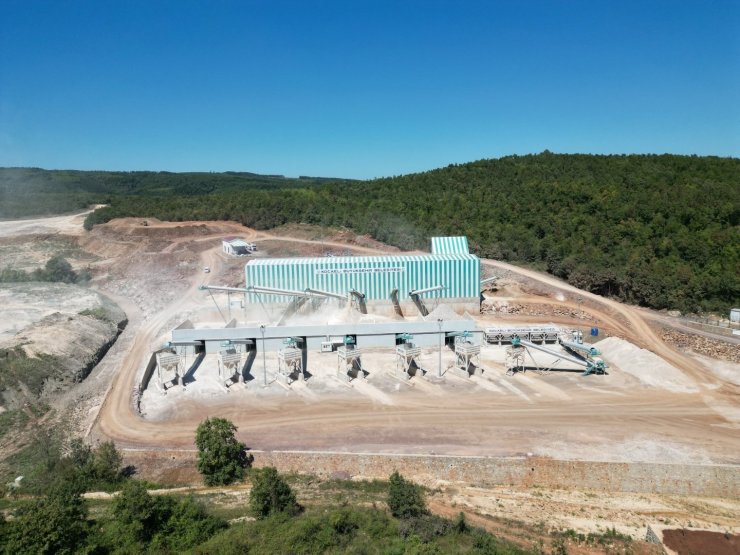 Büyükşehir’in tesisinde saatte 500 ton PMT üretiliyor