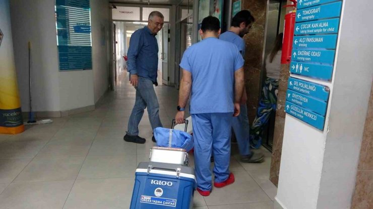 Muğla’da beyin ölümü gerçekleşen hastanın karaciğeri İzmir’e nakledildi
