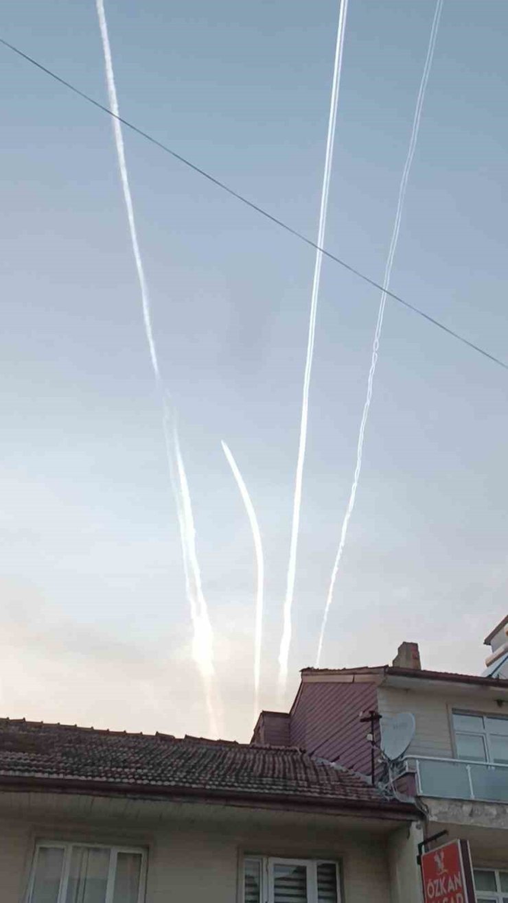 Bartın semalarında ilginç görüntü