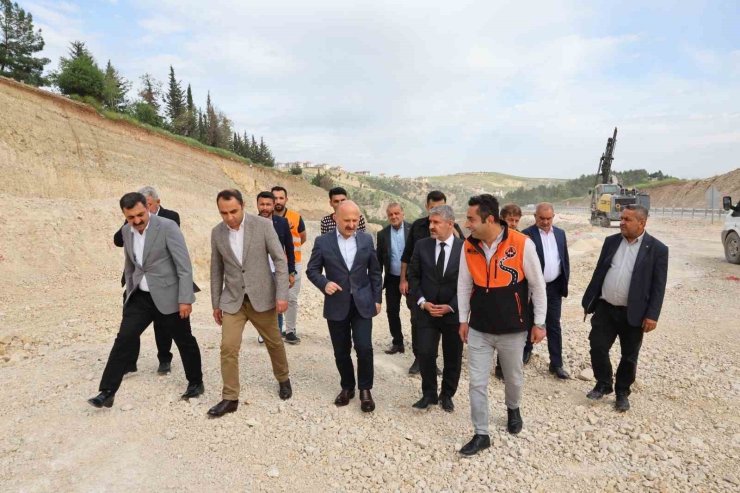 Vali Varol, Besni çevre yolunda incelemelerde bulundu