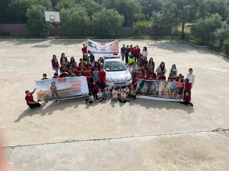 Bozdoğan ve Kuyucak’ta öğrencilere trafik kuralları anlatıldı