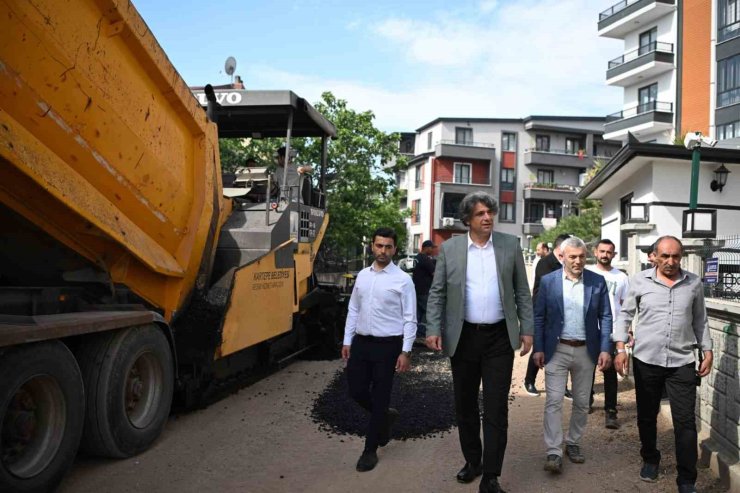 Ertuğrulgazi mahallesine 250 ton asfalt