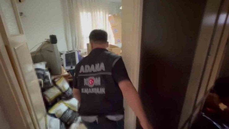 Evi kaçak sigara üretim merkezine çeviren şüpheli tutuklandı