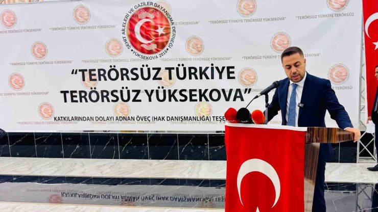 Terörsüz Türkiye, terörsüz Yüksekova için Erdoğan’a tam destek