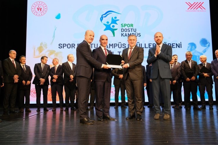 OMÜ’ye "Spor Dostu Kampüs" ünvanı
