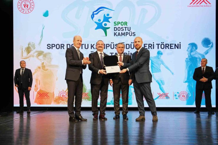 Atatürk üniversitesi "Spor dostu kampüs" unvanına layık görüldü