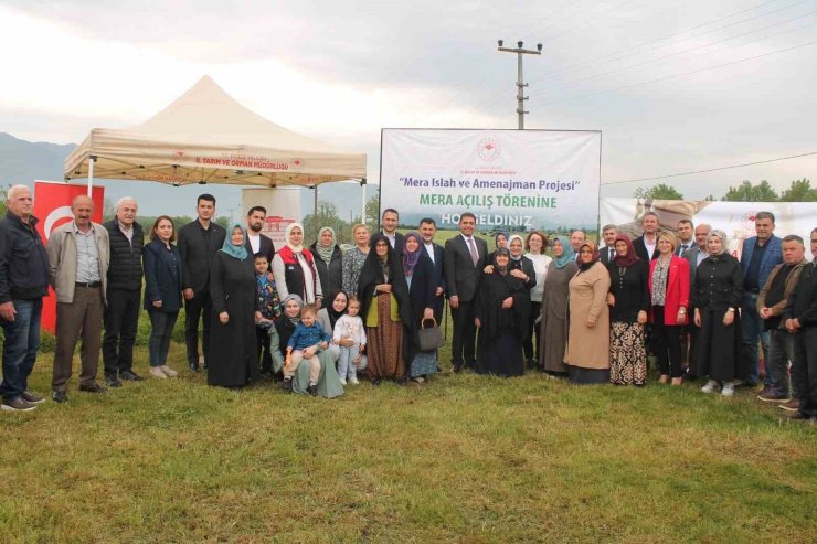 Düzce’de ıslahı tamamlanan meralar hizmete açıldı