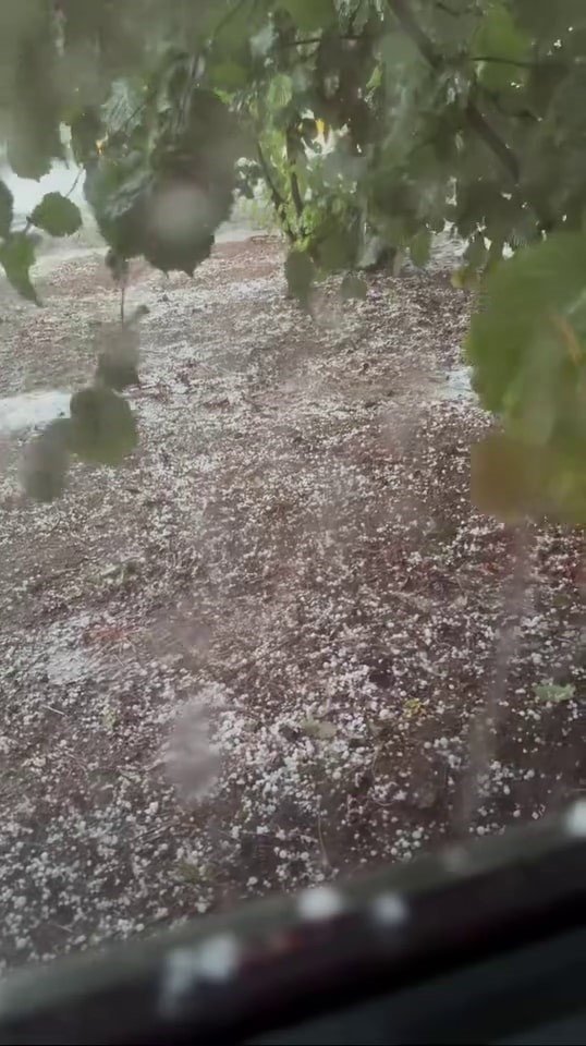 Sakarya’da dolu tarım arazilerini vurdu