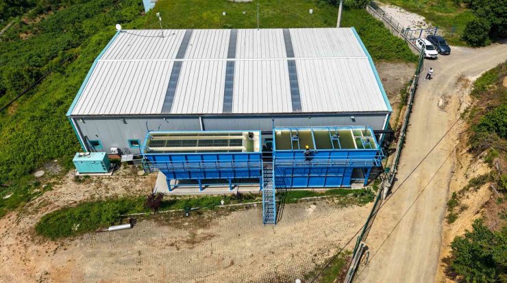 Karapürçek’te ön çökeltim sistemiyle arıtılan sular altyapı hatlarına ulaştı