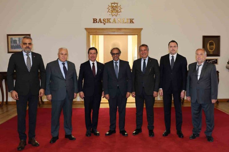 Kuveyt Büyükelçisi Al-Adwani, Başkan Aras’la görüştü