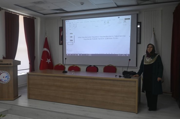 Sivas’ta muhtarlar ve personel, afete karşı bilinçlendirildi