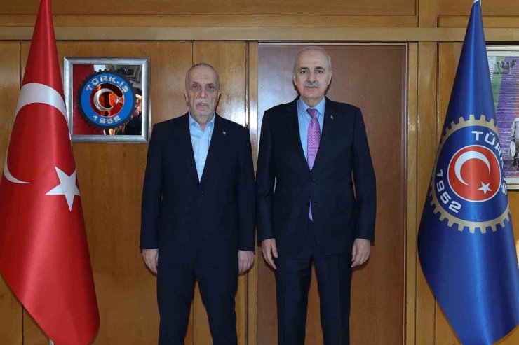 TBMM Başkanı Kurtulmuş, TÜRK-İŞ’i ziyaret etti