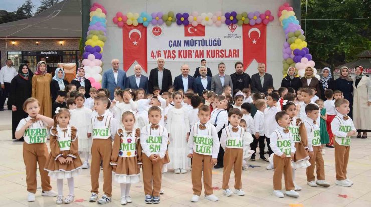 Çan’da 4-6 Yaş Kur’an Kursları Mezuniyet Programı Gerçekleştirildi