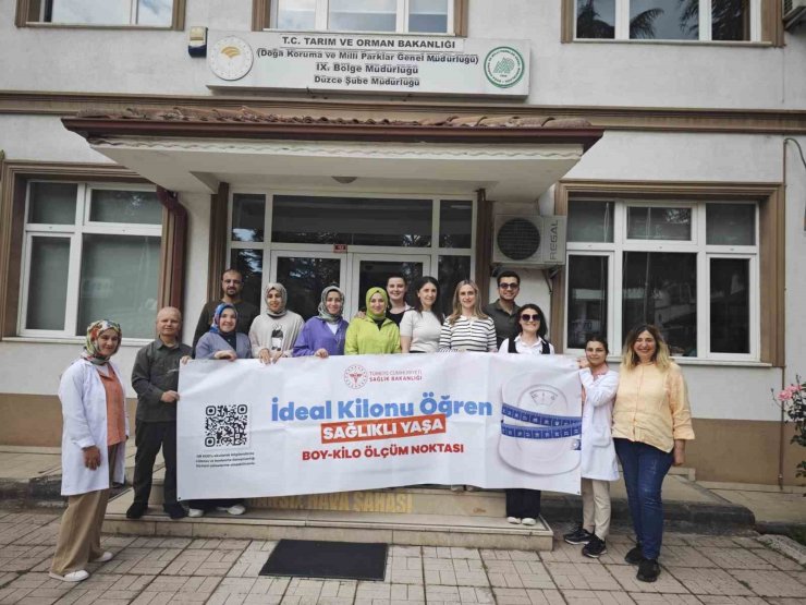 Çalışanların boyunu kilosunu ölçtüler