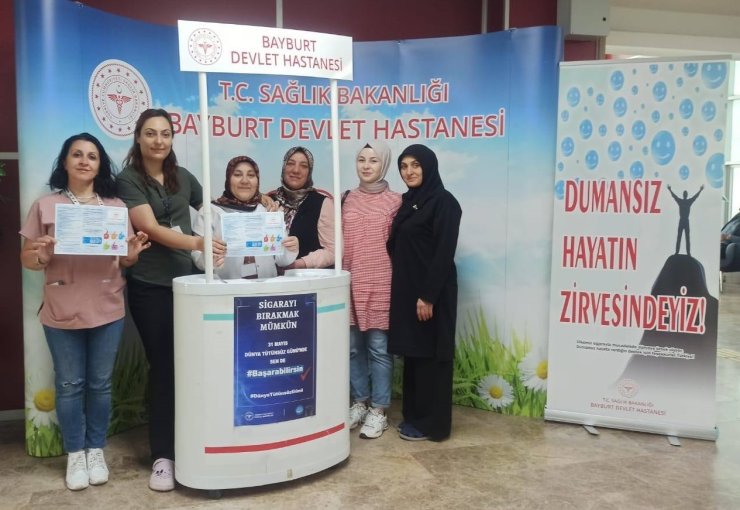 Bayburt’ta tütünün zararları anlatıldı