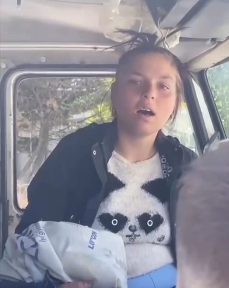 Çaldığı kamyonla kaza yapan kadın suçüstü böyle yakalandı