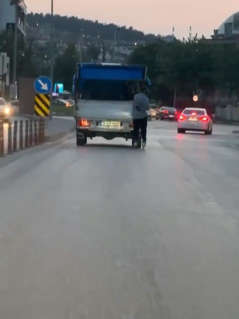 Tehlikeli yolculuk kamerada