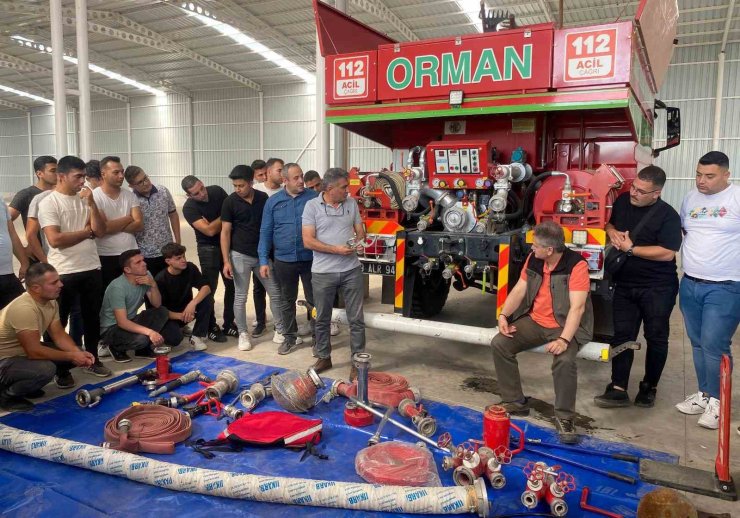 Aydın’da orman yangını ile mücadelede görev alacak personele eğitim verildi